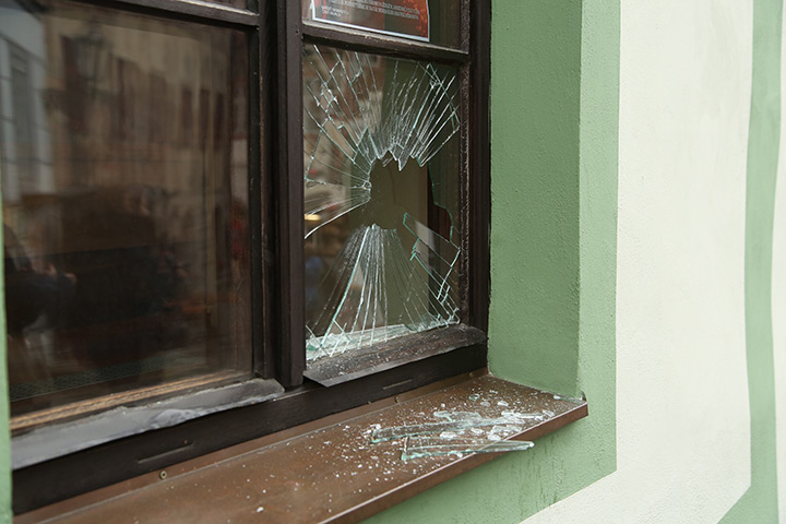 A2B Glass are able to board up broken windows while they are being repaired in Thetford.